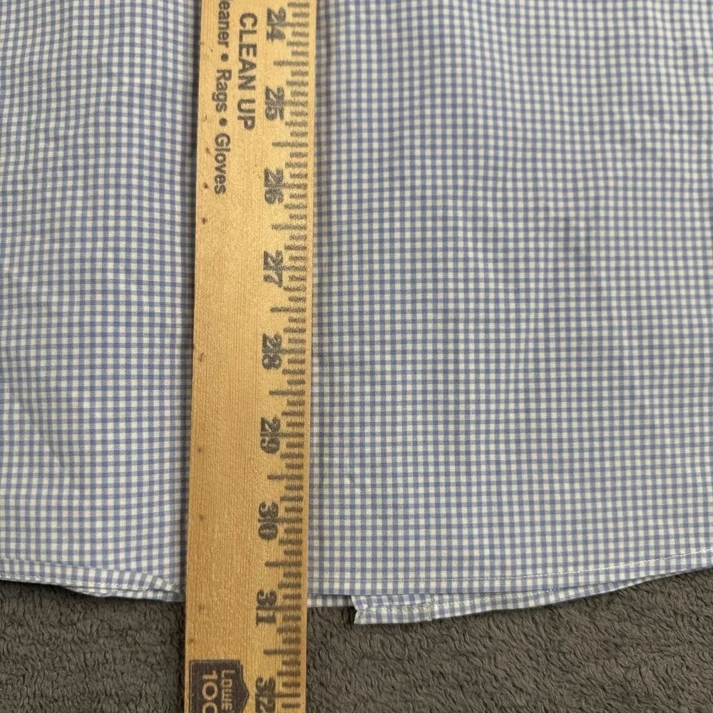 Ralph Lauren Shirt Men XL Blue Check Plaid Button Up Pink Pony Cotton Preppy
